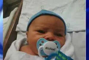 Infant Michael, who was found dead last night in Long Island